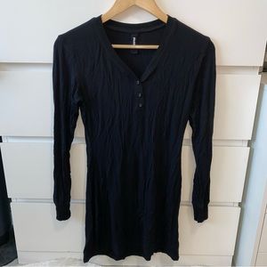 SKIMS Black Long Sleeve Dress